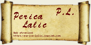 Perica Lalić vizit kartica